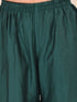 Girl's' Green Embellished Kurta Pyjama Set